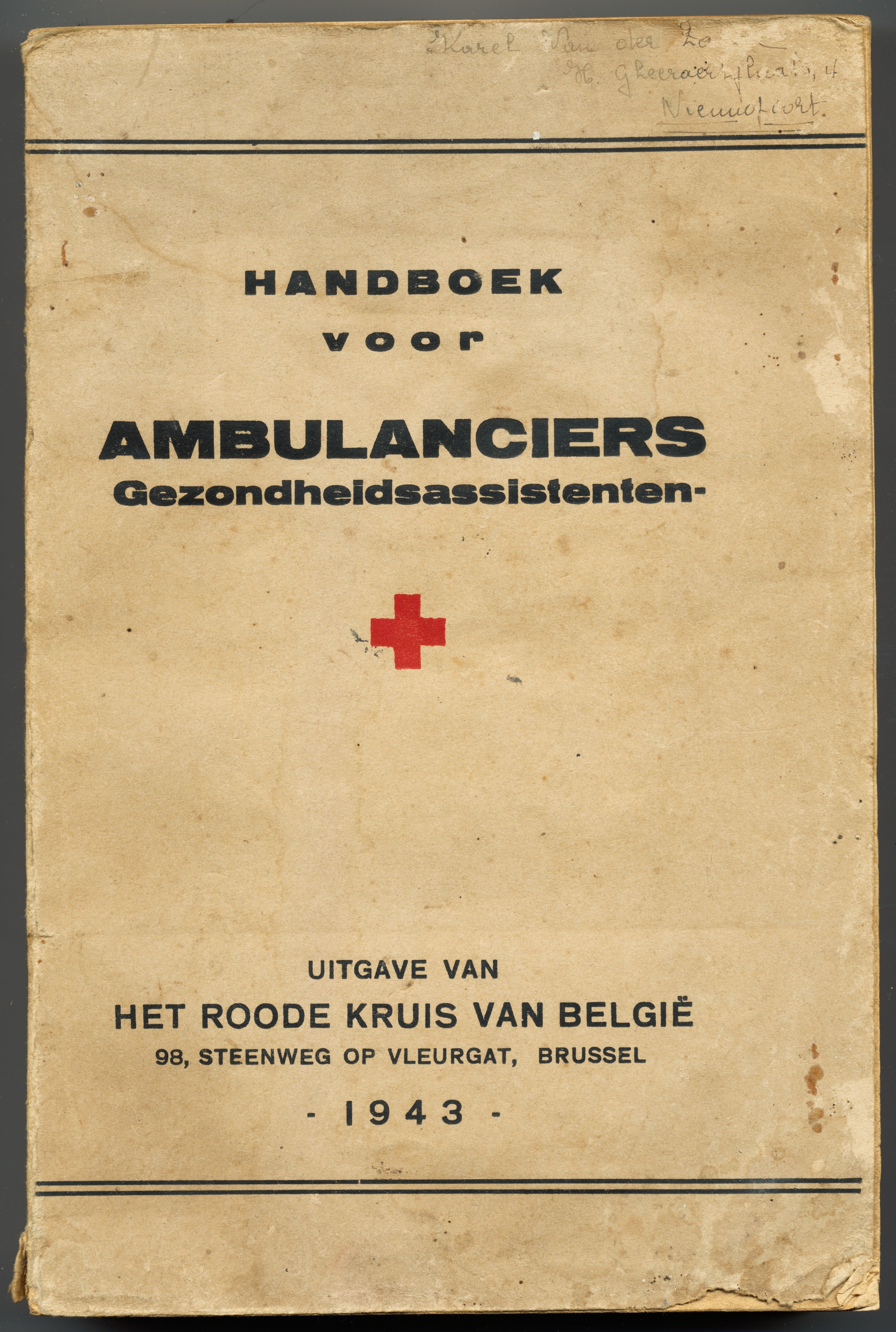 Handboek voor ambulanciers - gezondheidsassistenten - uitgave van het roode kruis van België